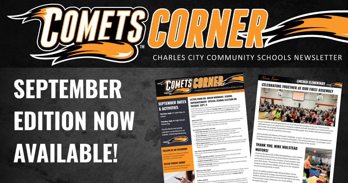 Comets Corner September Edition now available!